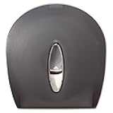 Georgia-Pacific Single-Roll Jumbo Toilet Paper Dispenser by GP PRO (Georgia-Pacific), Translucent Smoke, 59009, 10.610