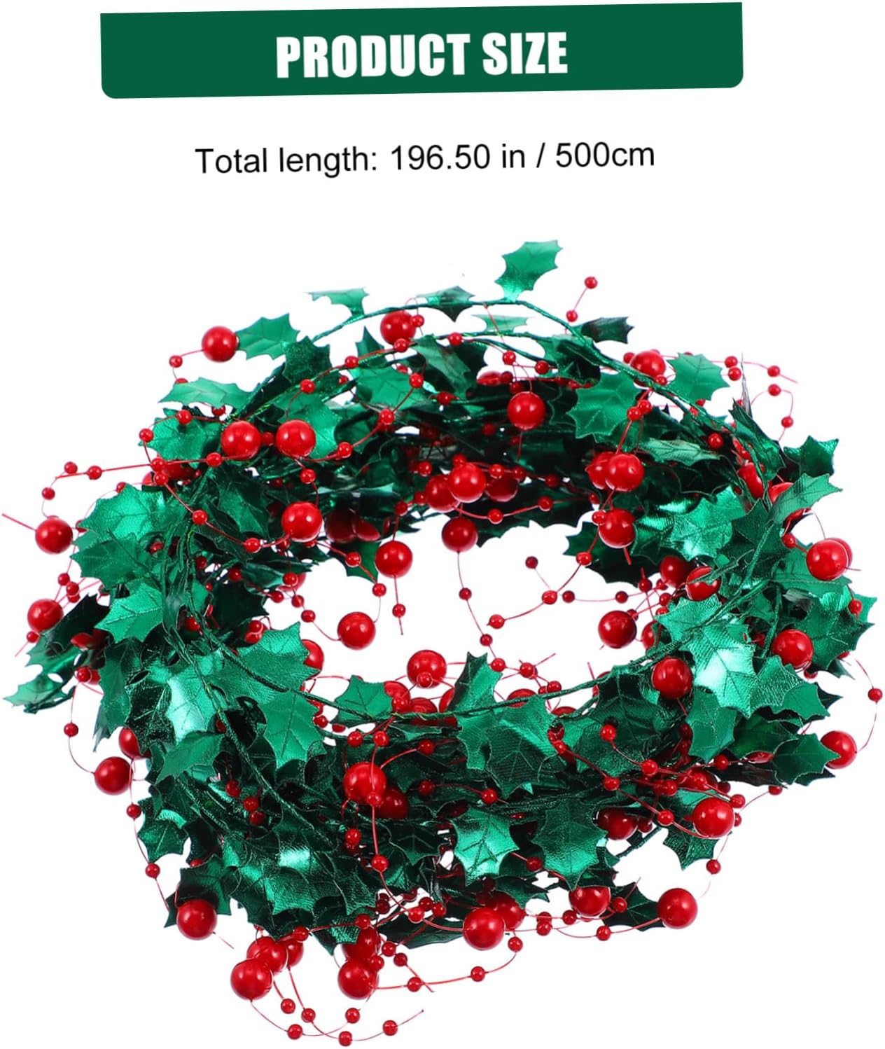 1roll Christmas Tinsel Wire Craft Garland Flexible Wire Decoration for Tree Party and Holiday Crafting