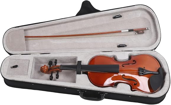 Acoustic Violin Full Basswood and Steel Wire Strings 4/4 Student Starters Violin for Beginners