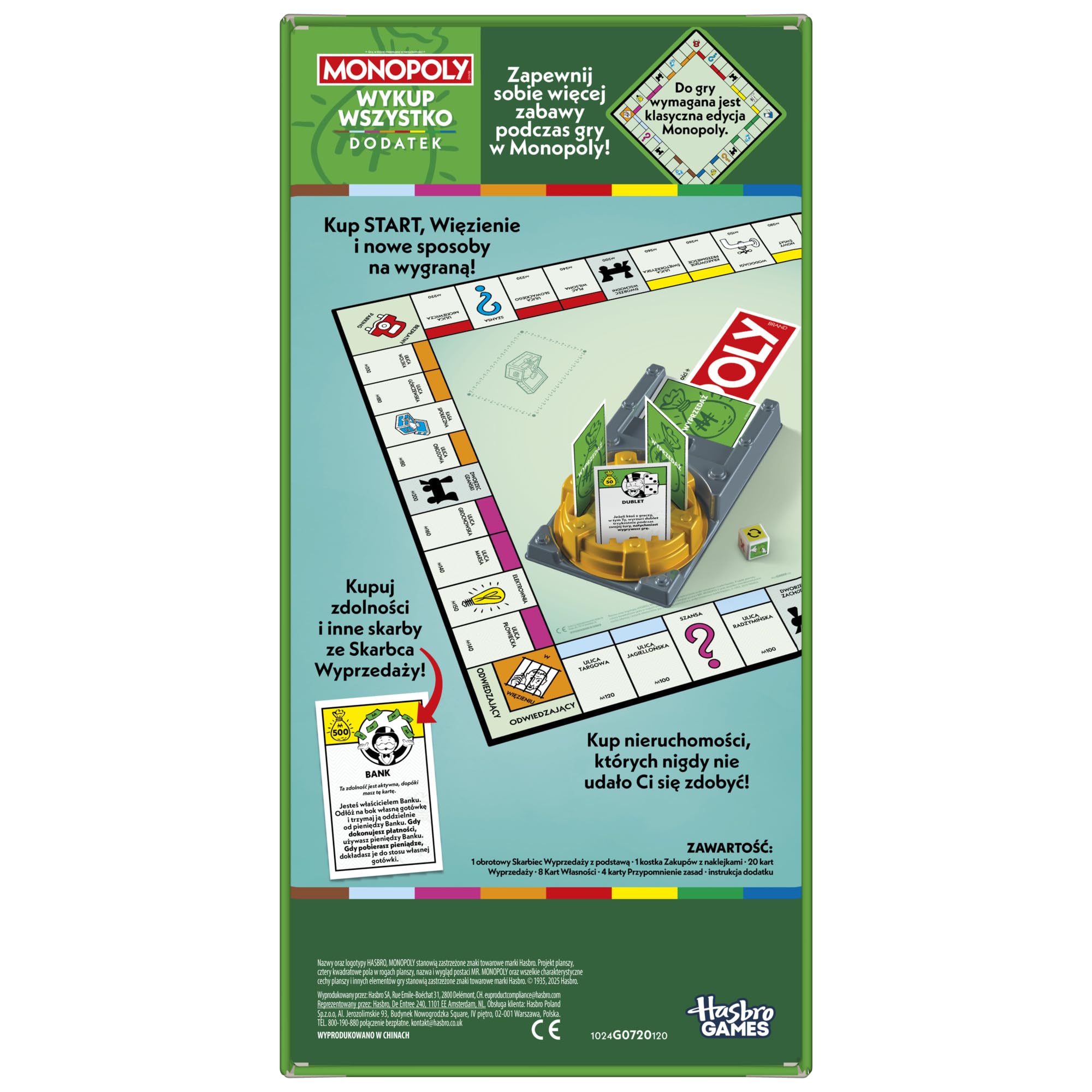 DODATEK Monopoly Kup Wszystko (do gry wymagana jest klasyczna gra planszowa Monopoly), wersja polska