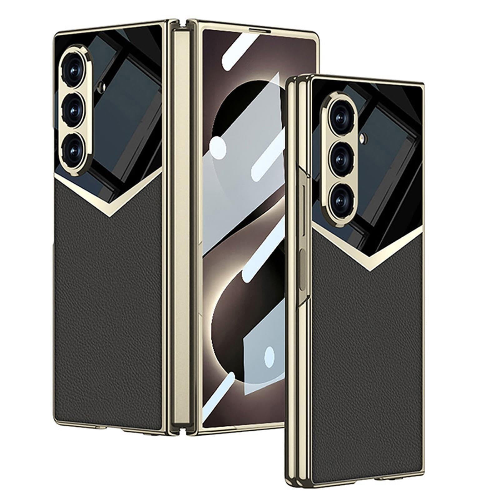 Funda para Samsung Galaxy Z Fold 8 Ultra, Ultra Delgado Cuero Carcasa