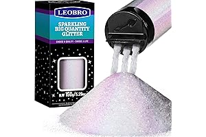 LEOBRO White Glitter: The Ultimate Iridescent Holographic Sparkle