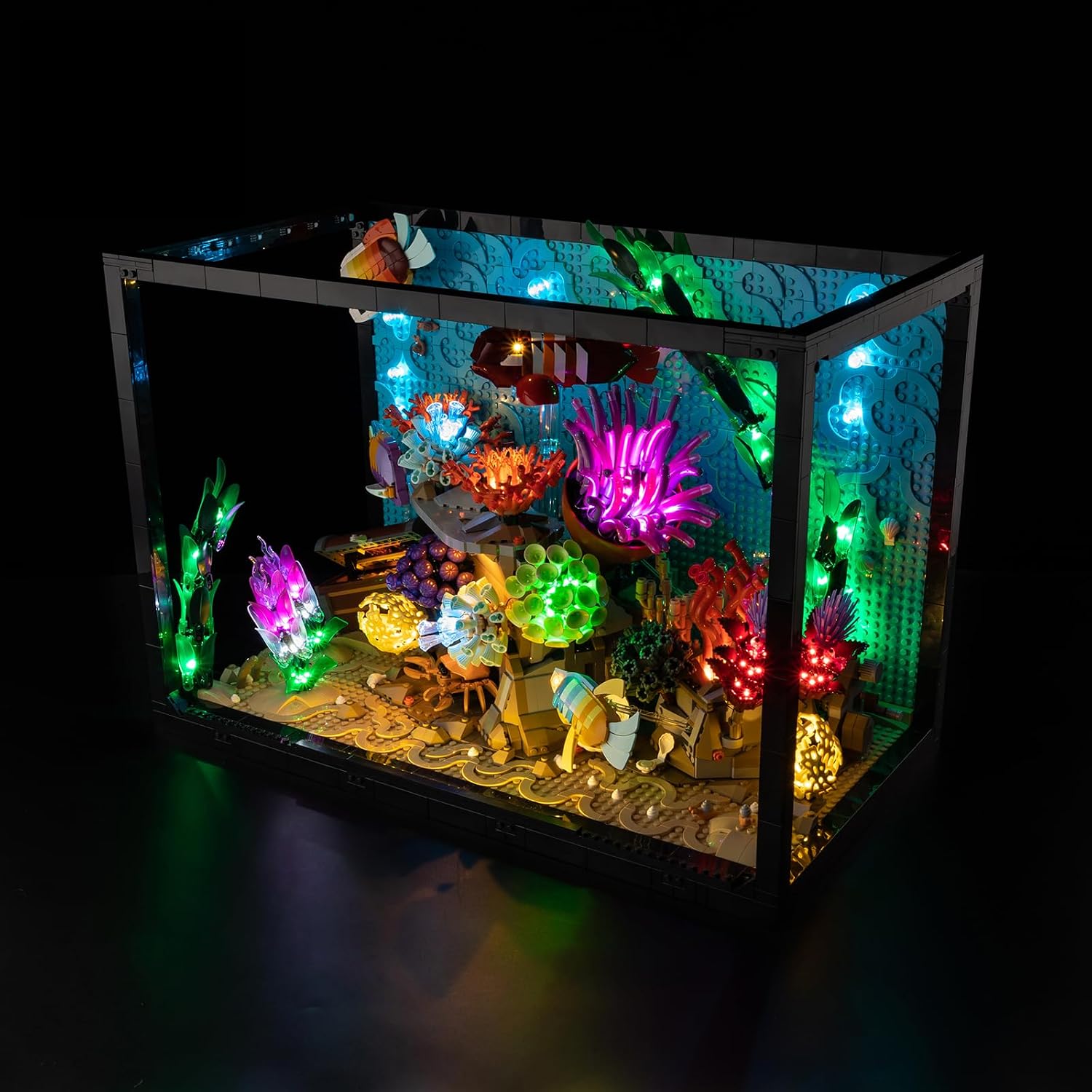 T-Club LED Light Kit for(Tropical Aquarium), Lighting Kit Compatible with Lego 10366 (Only Led Light, Building Block Model not Included) (Touch Edition)