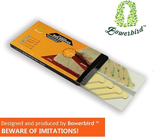 Miniatura 7 de Alfombra Gripper por BowerbirdPREMIUM 8pcs anti rizos y pinzas antideslizante alfombra Se Aplana alfombra esquinas y evitar el deslizamiento Uso