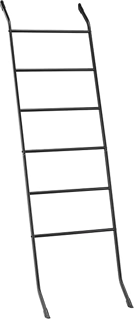 Amazon Basics Leaning Ladder Rack for Blankets or Towels