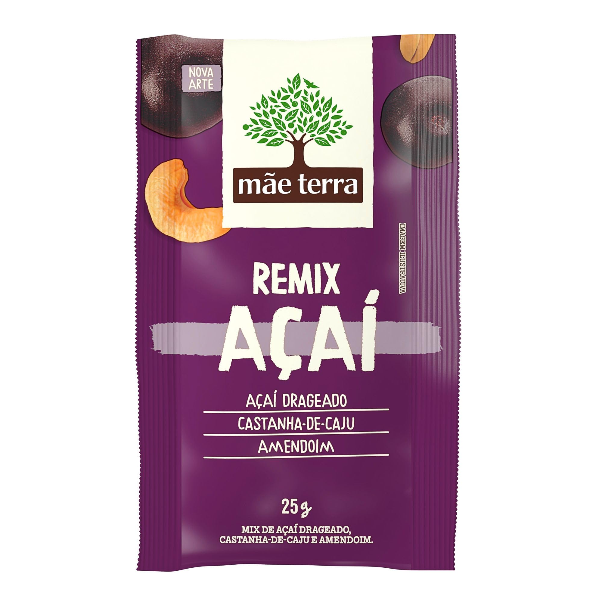 Mãe Terra Snack Saudável Remix Açaí 25g : Amazon.com.br: Alimentos