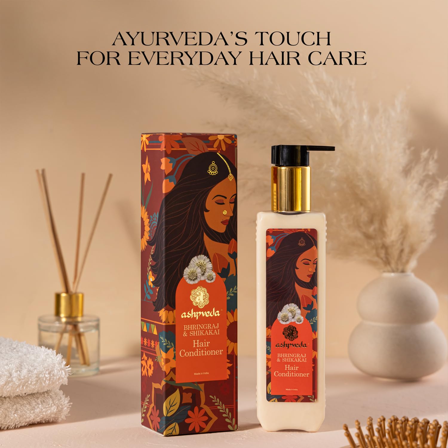 Ayurvedic Hair Conditioner with Shikakai & Bhringraj for Hair fall, Dryness, Roughness, Dullness & Split-ends (200ml)