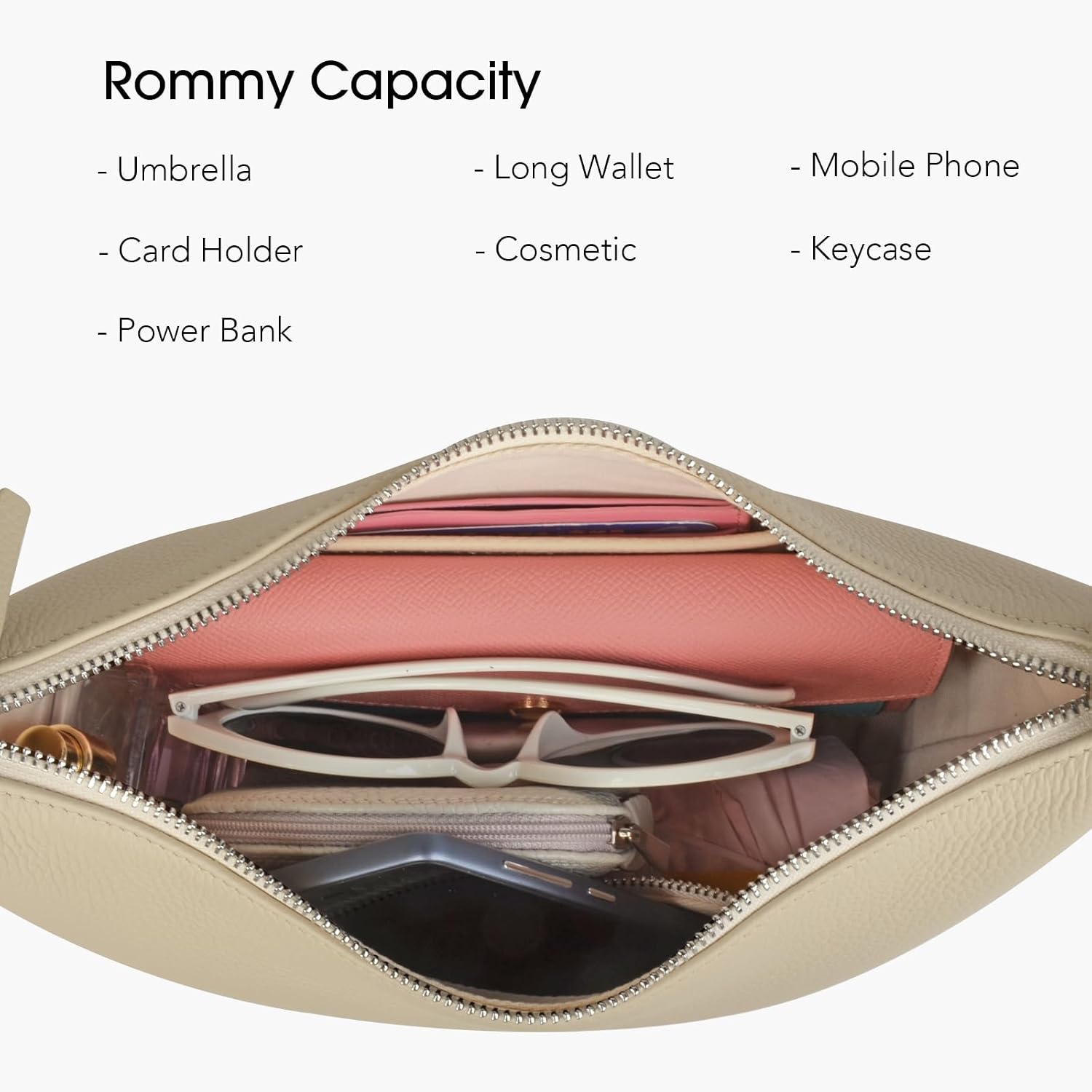 DONNAIN Premium Full Grained Leather Bucket Crossbody Bags, Small Top-Handle Handbags and Crescent Hobo Bag for Women