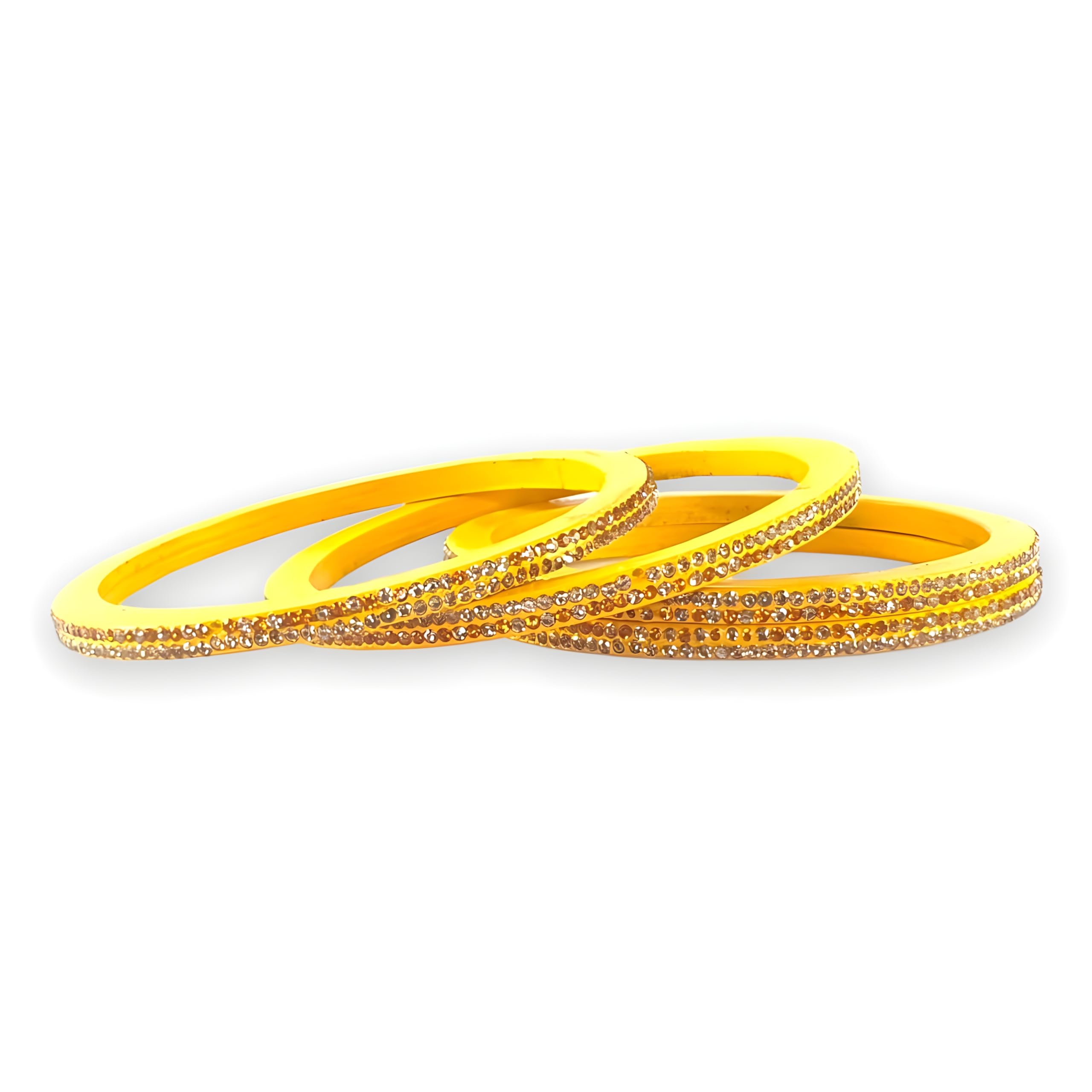 Lac Bangles Set for Women | Traditonal Rajasthani Lakh Chudi | Jaipuri Style Design | Red Maroon Golden Sky Grey Pink Yellow | Set of 4 (Yellow, 2.8) (B0CR1MLWQH) Amazon Price History, Amazon Price Tracker