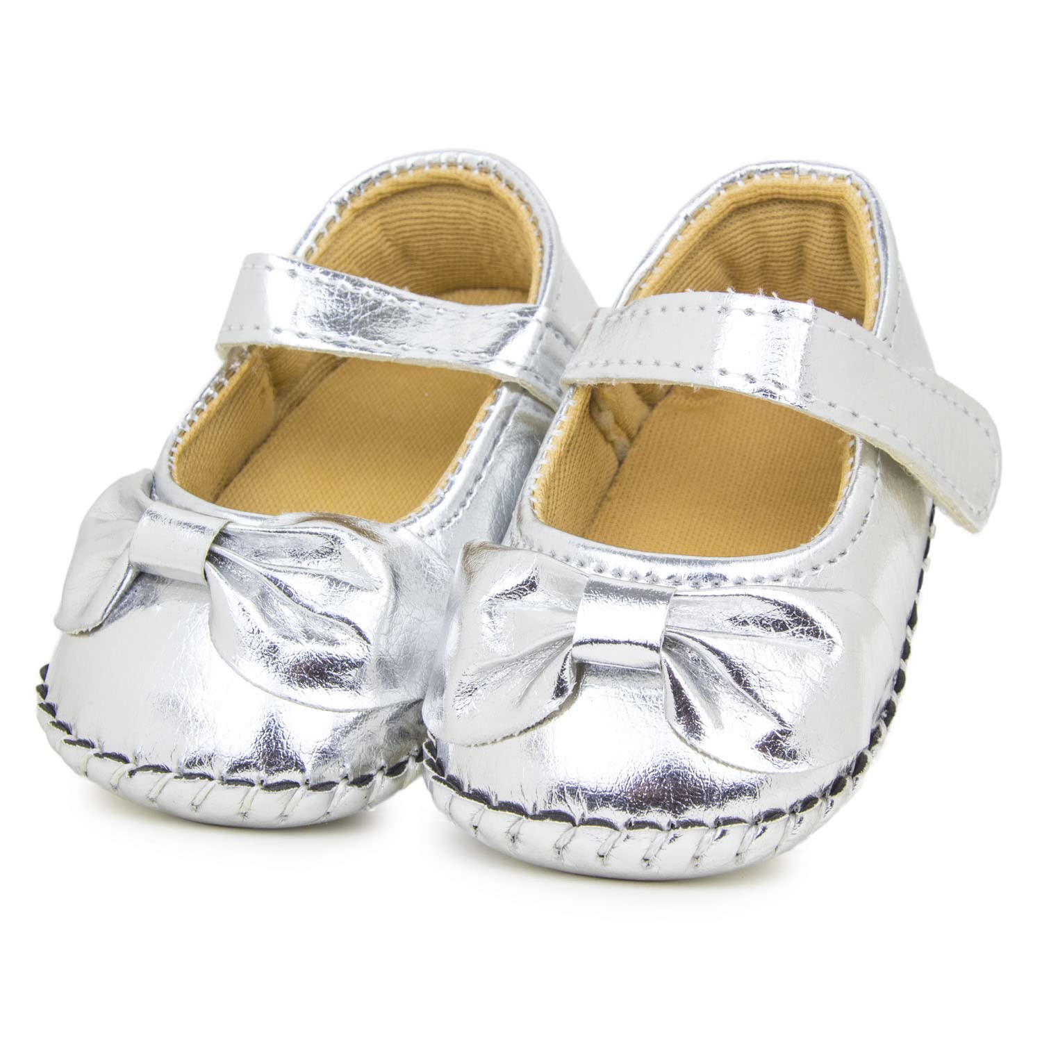 Neska Moda 6 To 12 Months Baby Girls Synthetic Leather Floral Sandal Booties (Silver) (B09WXZ5WVJ) Amazon Price History, Amazon Price Tracker