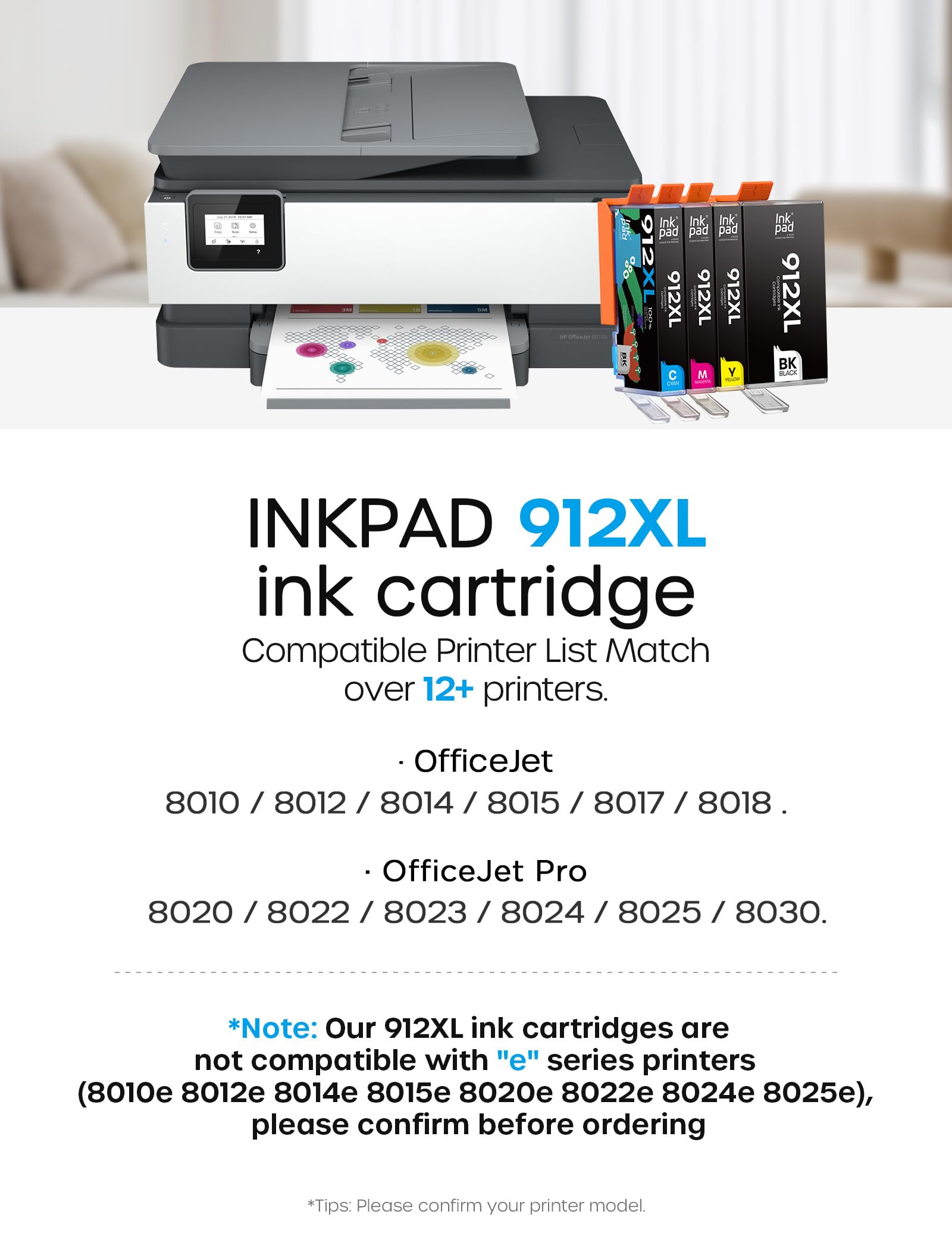 colorfly 912XL Lot de cartouches d'encre compatibles avec
