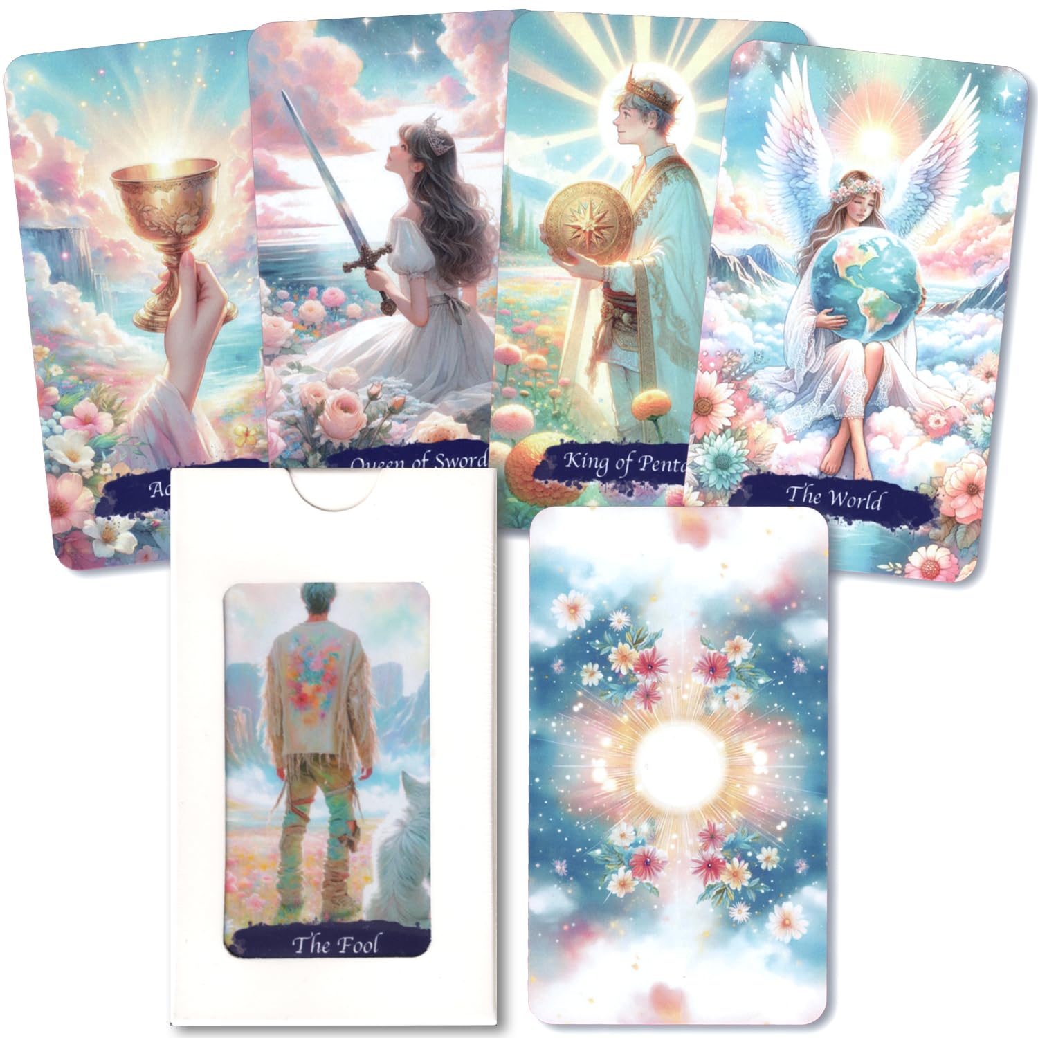次回入荷未定✨ジョイフルルノルマン　タロット　オラクルカード Amazon.co.jp: 【正規品】Flowers and sparkles tarot card