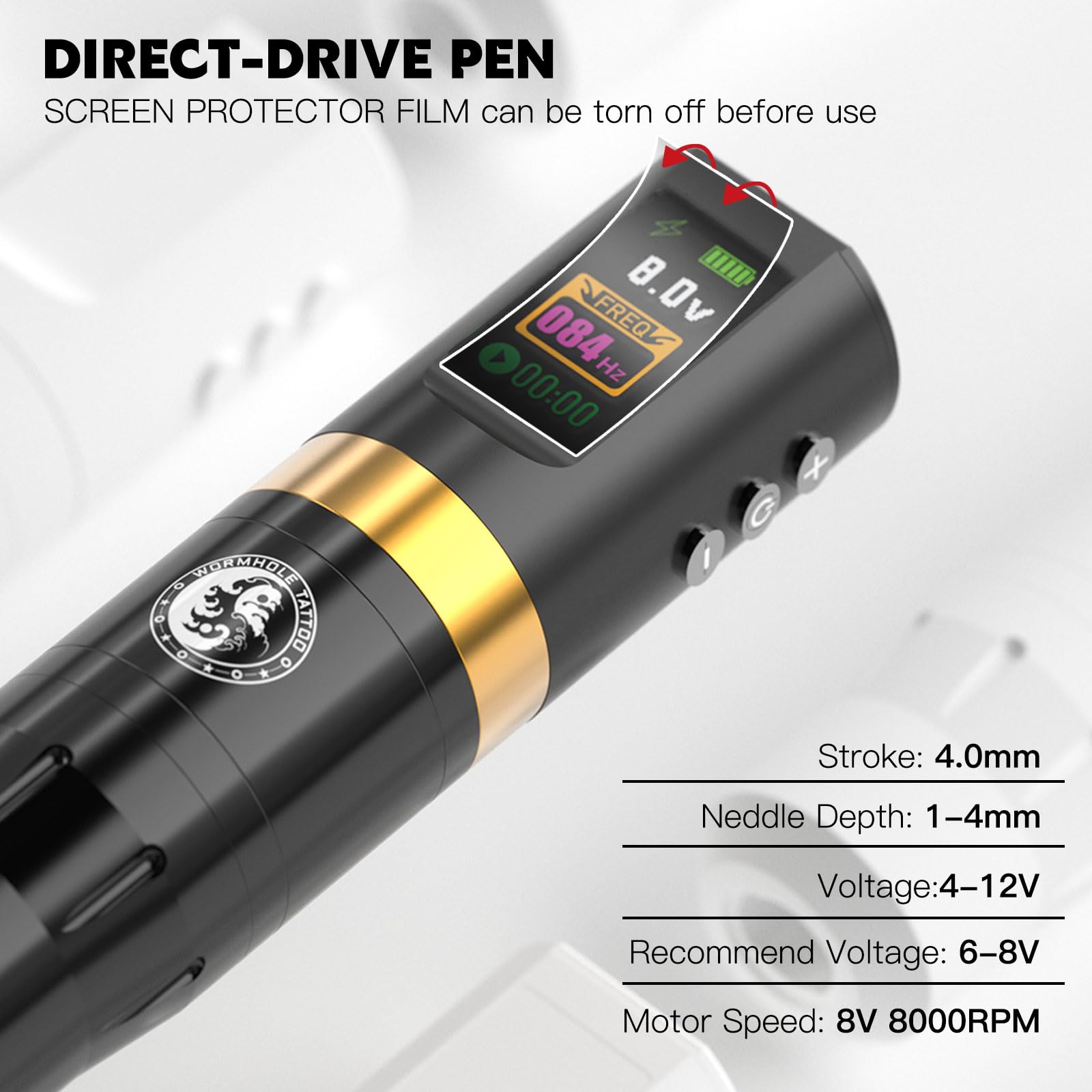 Stone Pro Rotary Tattoo Outfit #3600 5 Chain 3/8