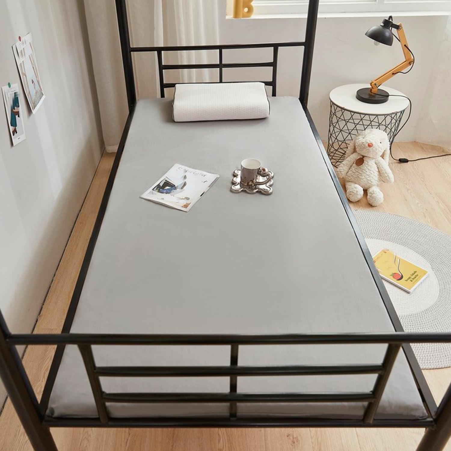 A,90x190cm,LDLCYCN Cotton Floor Futon Mattress Cover with Zipper Twin Size Traditional Dustproof Mattress Protector Soft Futon Slipcover Japanese Tatami Floor Mattress Cover Washable