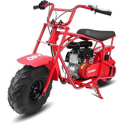 Oryxearth Mini Dirt Bike for Kids, 105CC 4-Stroke Kid Gas Powered Off-Road Motorcycle Gas Pocket Pit Trail Mini Bike W/EPA Approved, Up to 28 Mph Weight Support 185 LBS