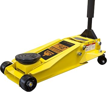 Torin TZAM835010V JackBoss Hydraulic Heavy Duty Service/Floor Jack 3.5 Ton 7,000 lb Capacity, Yellow