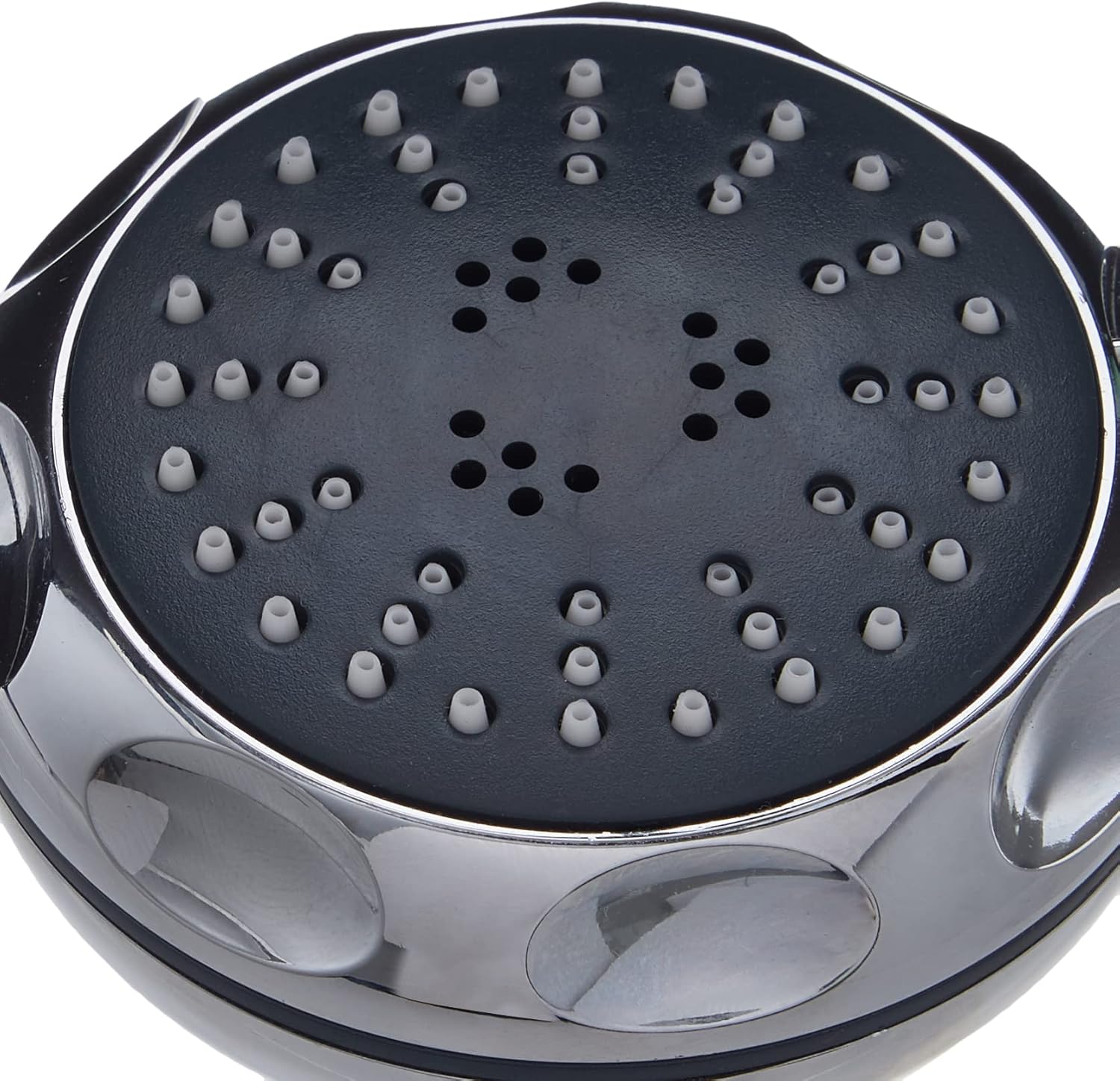 മുകളിൽ view of the Aqualisa Hydramax Fixed Shower Head showing the spray nozzles