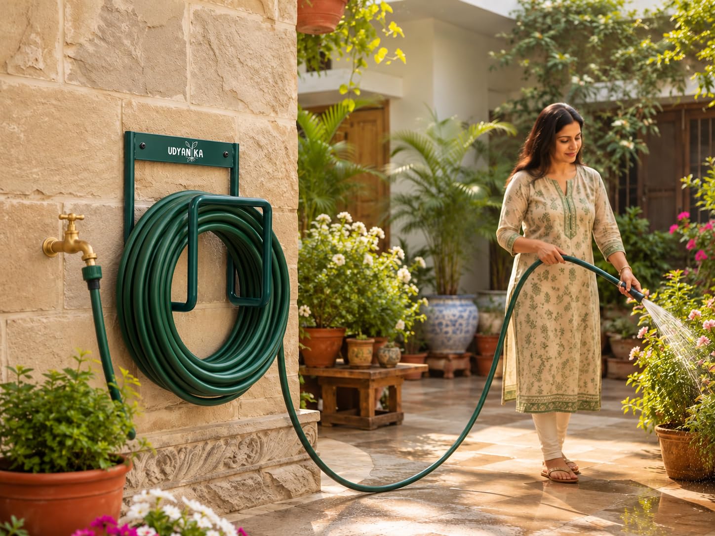 Wall Mounted Garden Hose Holder - Heavy Duty -6