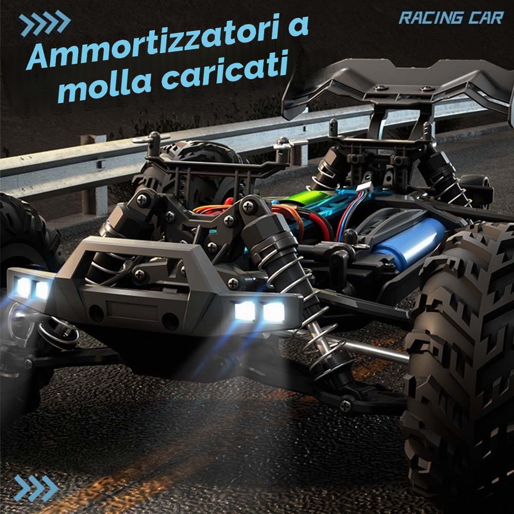 SG116 MAX Auto telecomandata per adulti 80 km/H con borsa per il trasporto, 1:16 4 WD Off Road Race Buggy, motore brushless RC ad alta velocità Offroad Drift Auto da corsa, 3 batterie