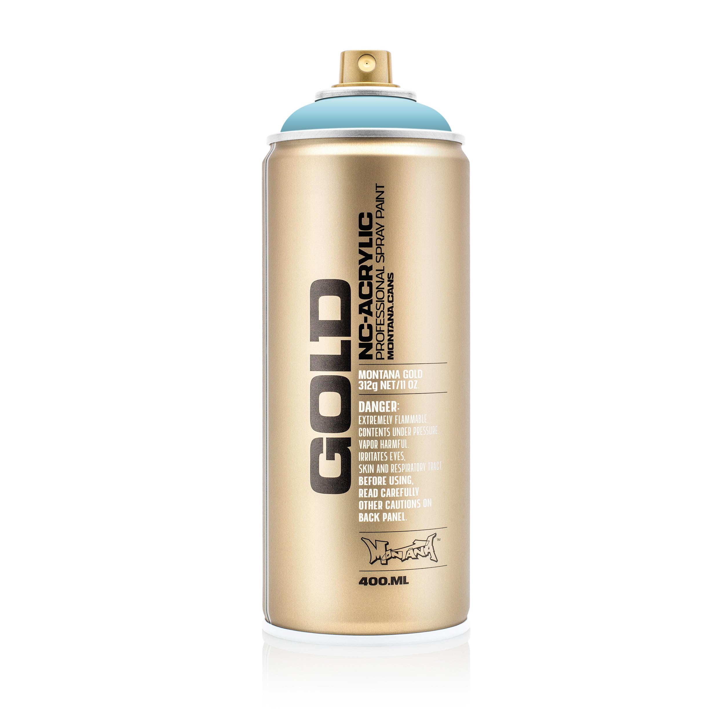 Montana 284960 Gold Spray Paint, 400ml Volume, Himalaya 5110, Pack of 6 MXG-G5110