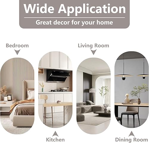 Miniatura 7 de Modern Dining Chairs Set of 6, High Back Dining Chairs Side Chairs with Solid Wood Legs, Upholstered Fabric Dining Room Chairs for Dining Room