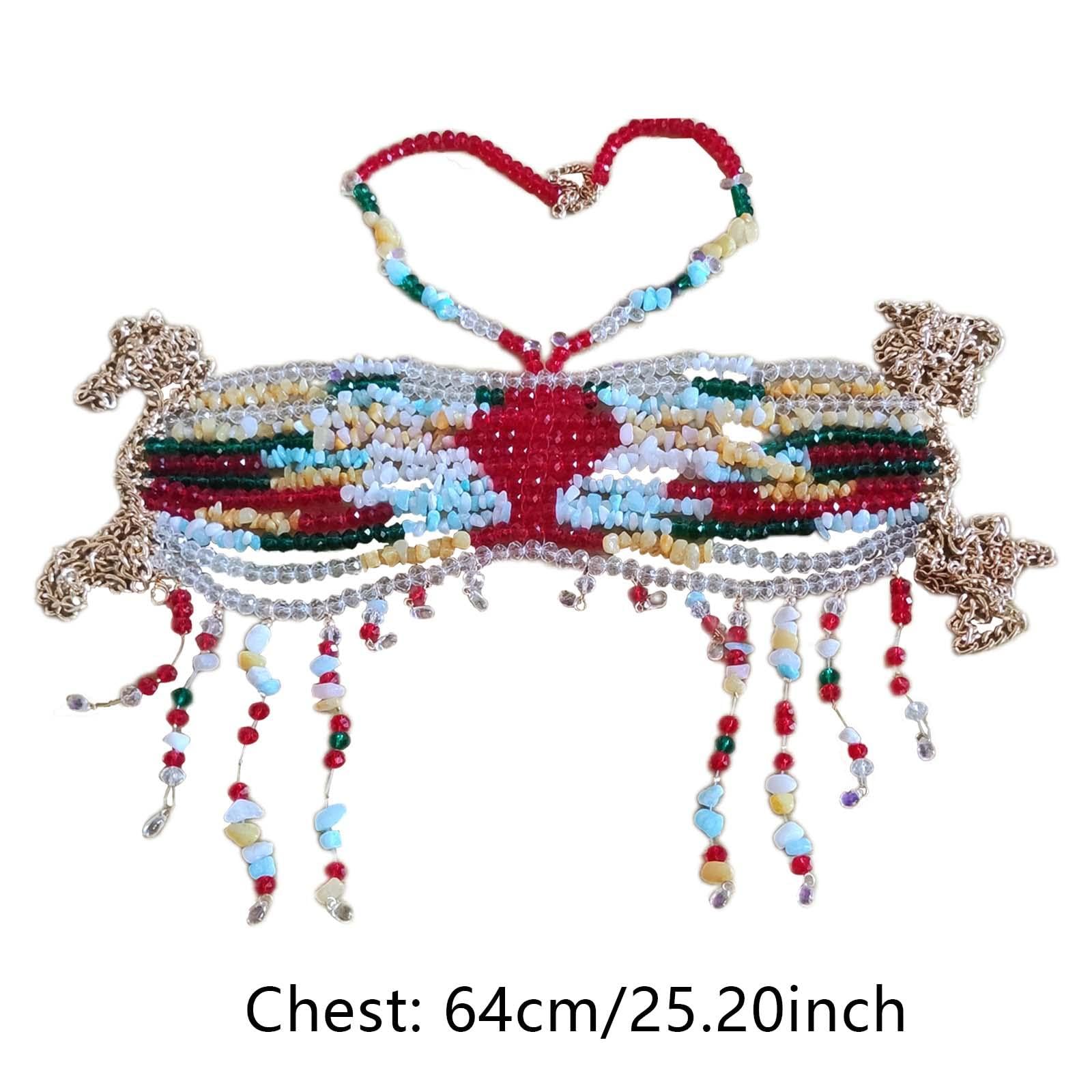 Qianly Chaîne de Corps pour Femme, Soutien-, Bijou de Corps pour Accessoires Photo, Carnavals