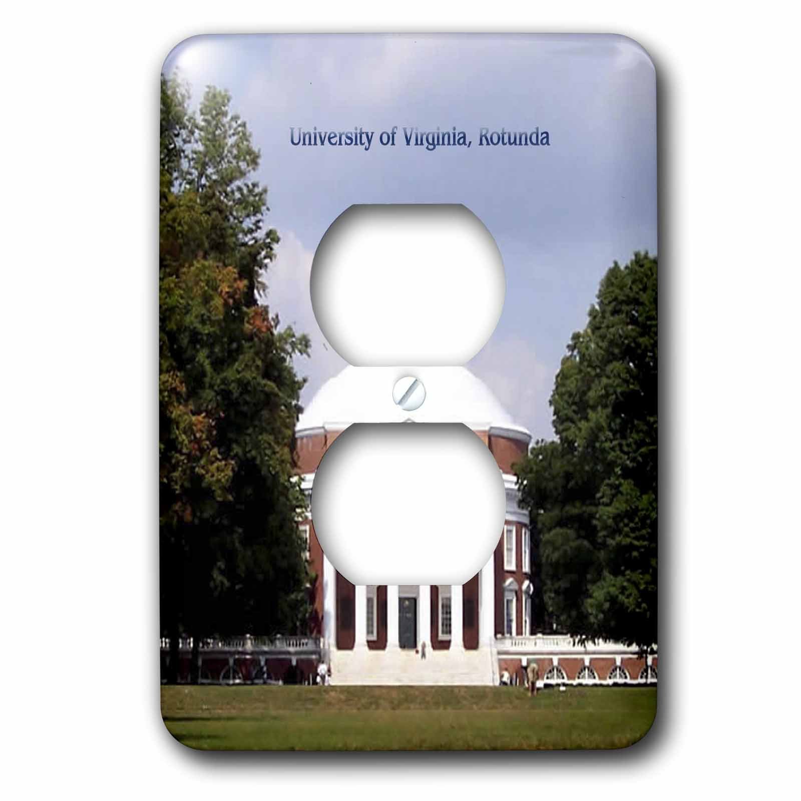Université de Virginie Rotunda double plaque de prise pour interrupteur 3dRose