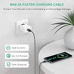 etguuds Gray USB C Cable 3ft, 2-Pack USB A to USB Type C Charging Cable Fast Charge Braided Data Cord for Samsung Galaxy S26 S25 S24 S23 S22 S21 S20, for iPhone 17 16 15 Pro Max Plus