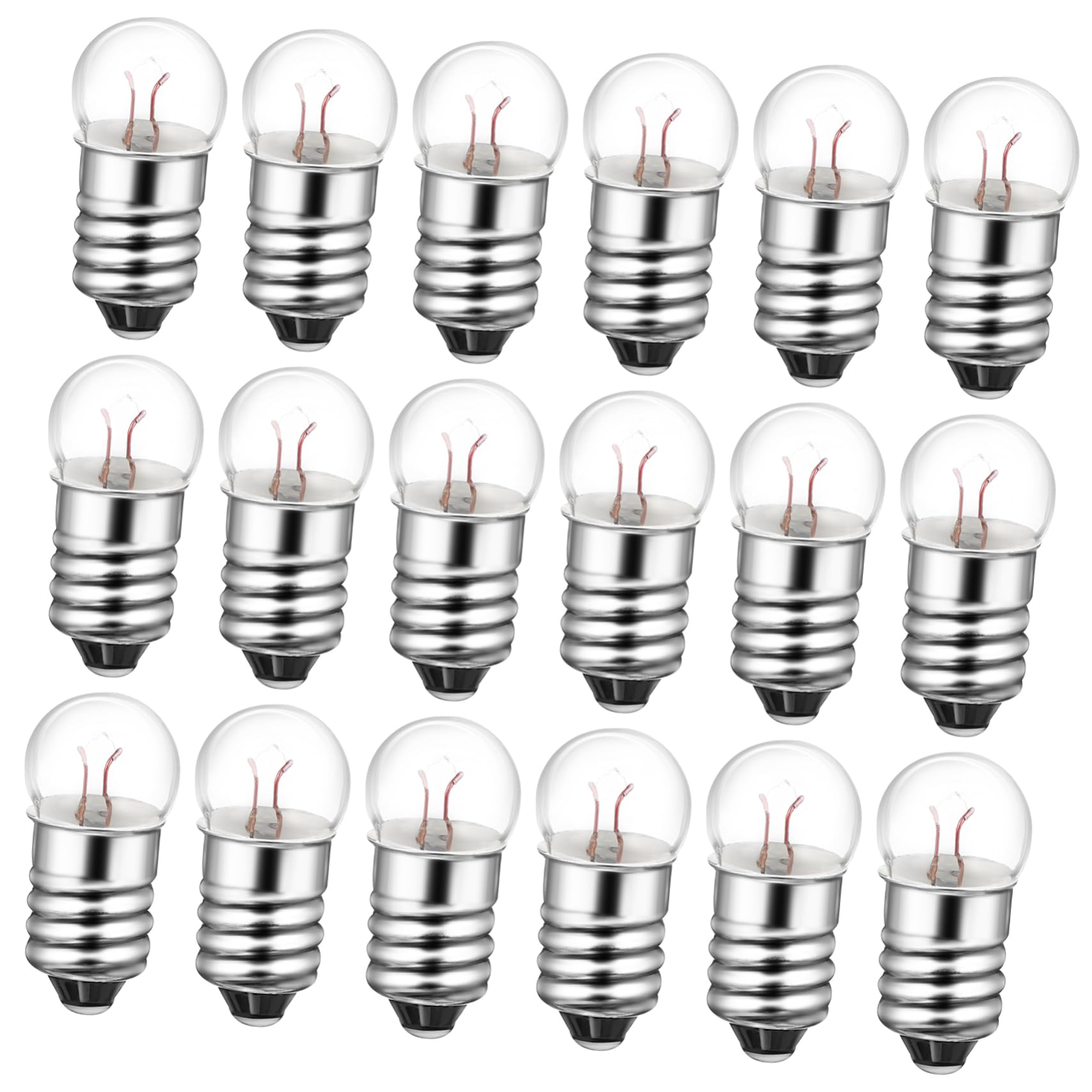 Holibanna Physics Laboratory Equipment 50pcs Small Base Led Light Bulbs 1.5v Cool White Replaceable Educational Supplies