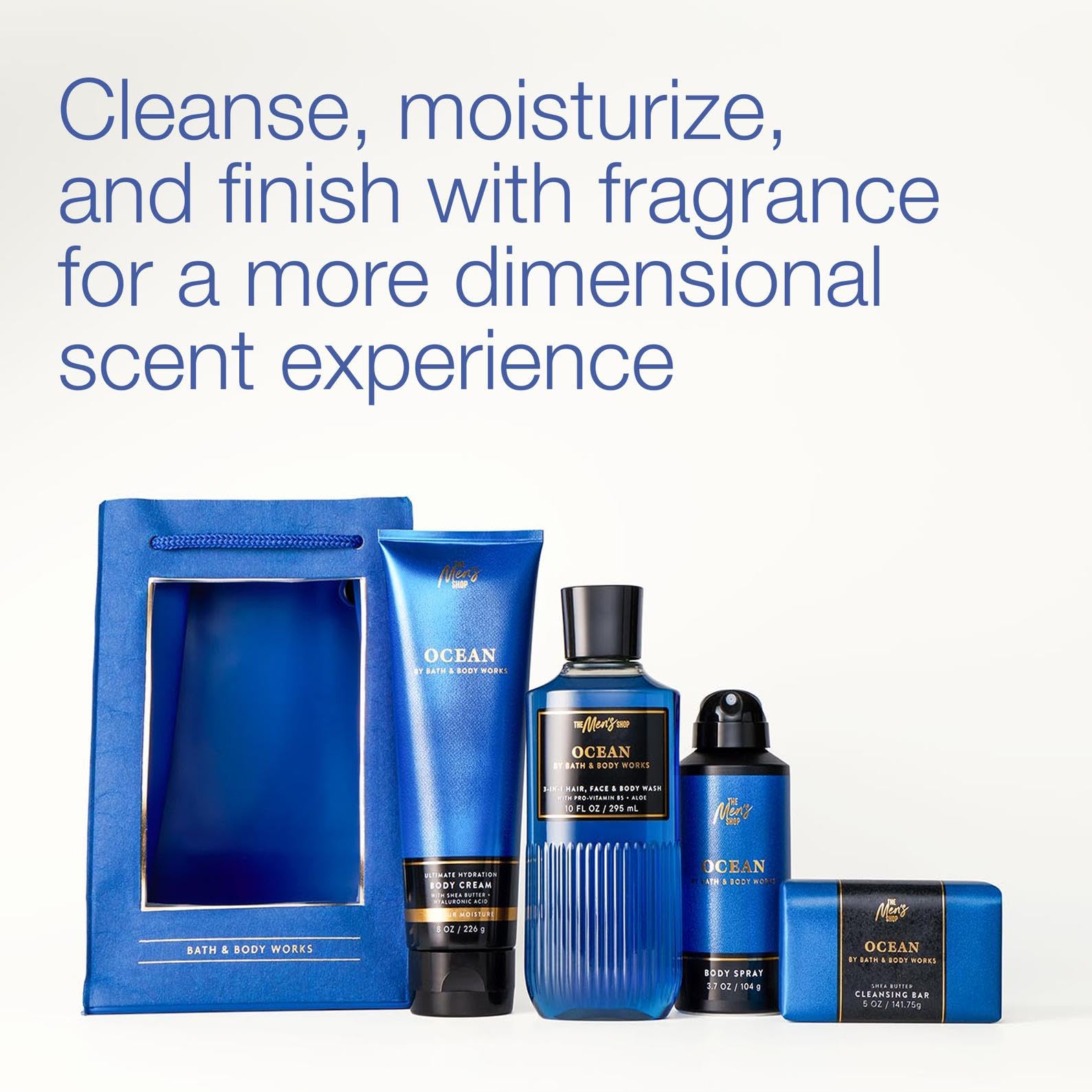 Amazon.com : Bath & Body Works Men's Gift Set, Ocean Scent – with