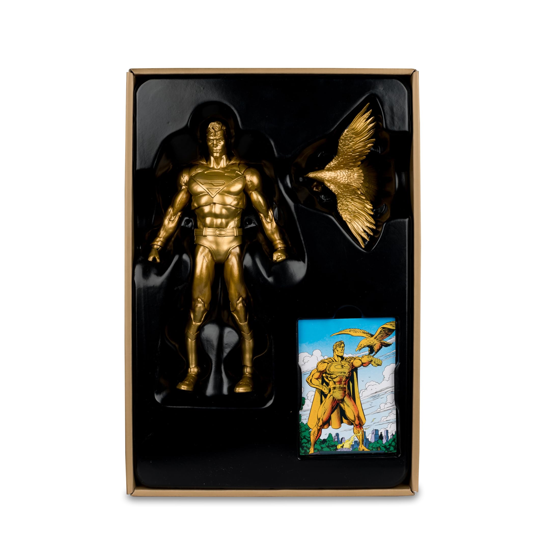 McFarlane DC Multiverse Actionfigur Superman (Centennial Park Tribute Statue) Gold Label 18 cm | DC Multiverse 17,8 cm Actionfigur Exclusive - Superman (Centennial Park Tribute Statue) Gold Label