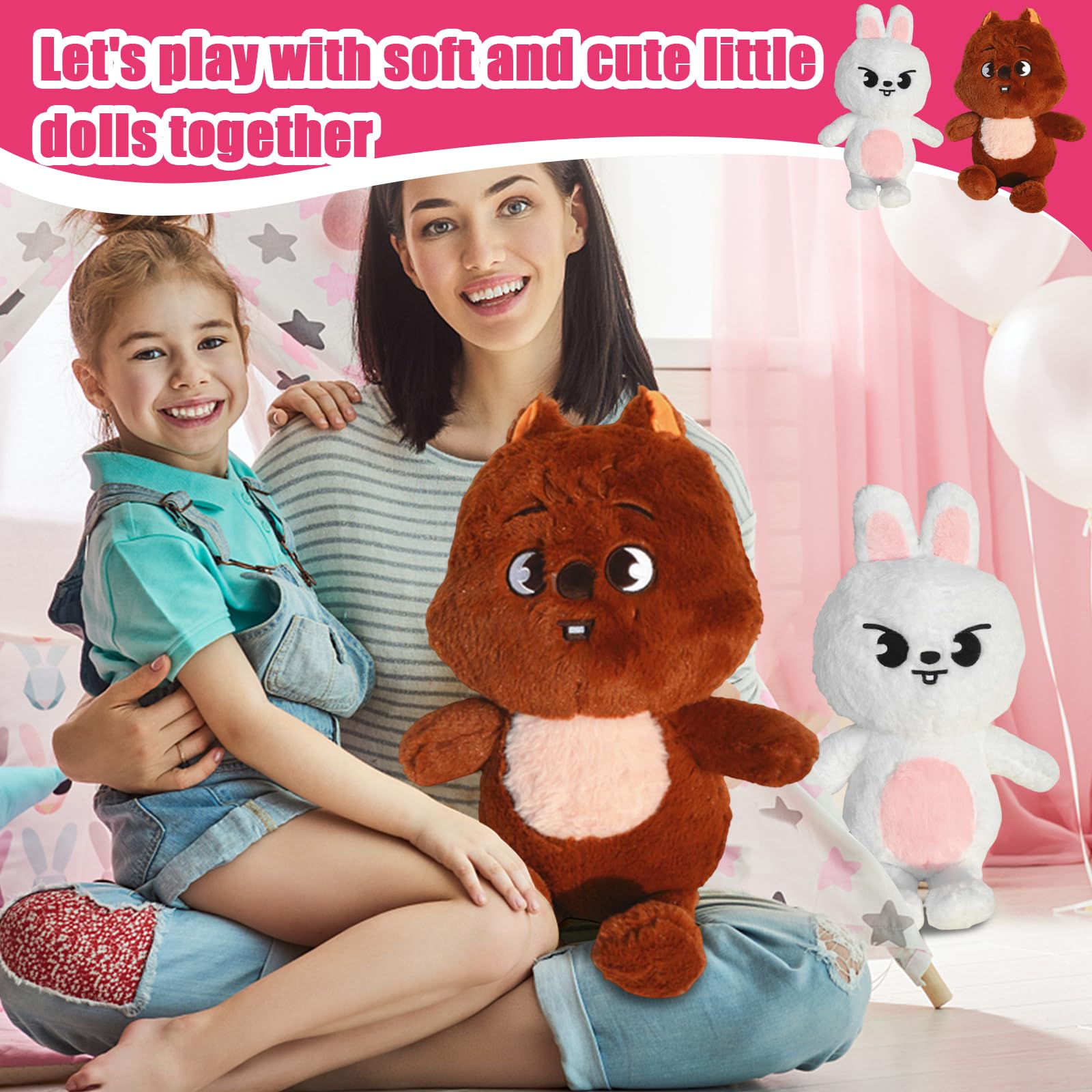 Générique Stray SKZ Kids Poupée Peluche, 50 CM Peluche Kids SK-Zoo Jouets en Peluche,Skz-oo Plush Doll,Anniversaire Cadeau,pour Fan Enfants Adultes - 3