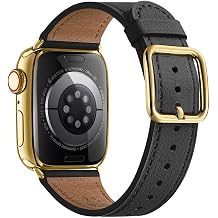MNBVCXZ Genuine Leather Band Compatible with Apple Watch Strap iWatch Women