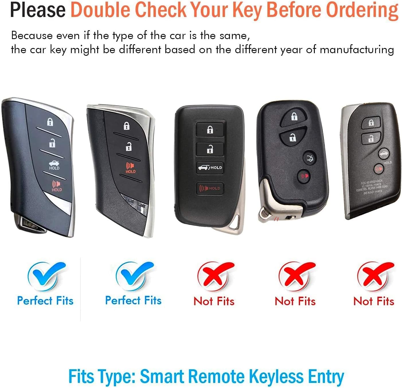 Sindeda for Lexus Key Fob Cover With Keychain TPU Full Protection Key Shell Case Compatible with Lexus 2018-2024 ES350 LC500 LC500h LS500 LS500h 2019-2024 UX200 UX250h ES300h 2020-2024 GX460 (White) - Image 2