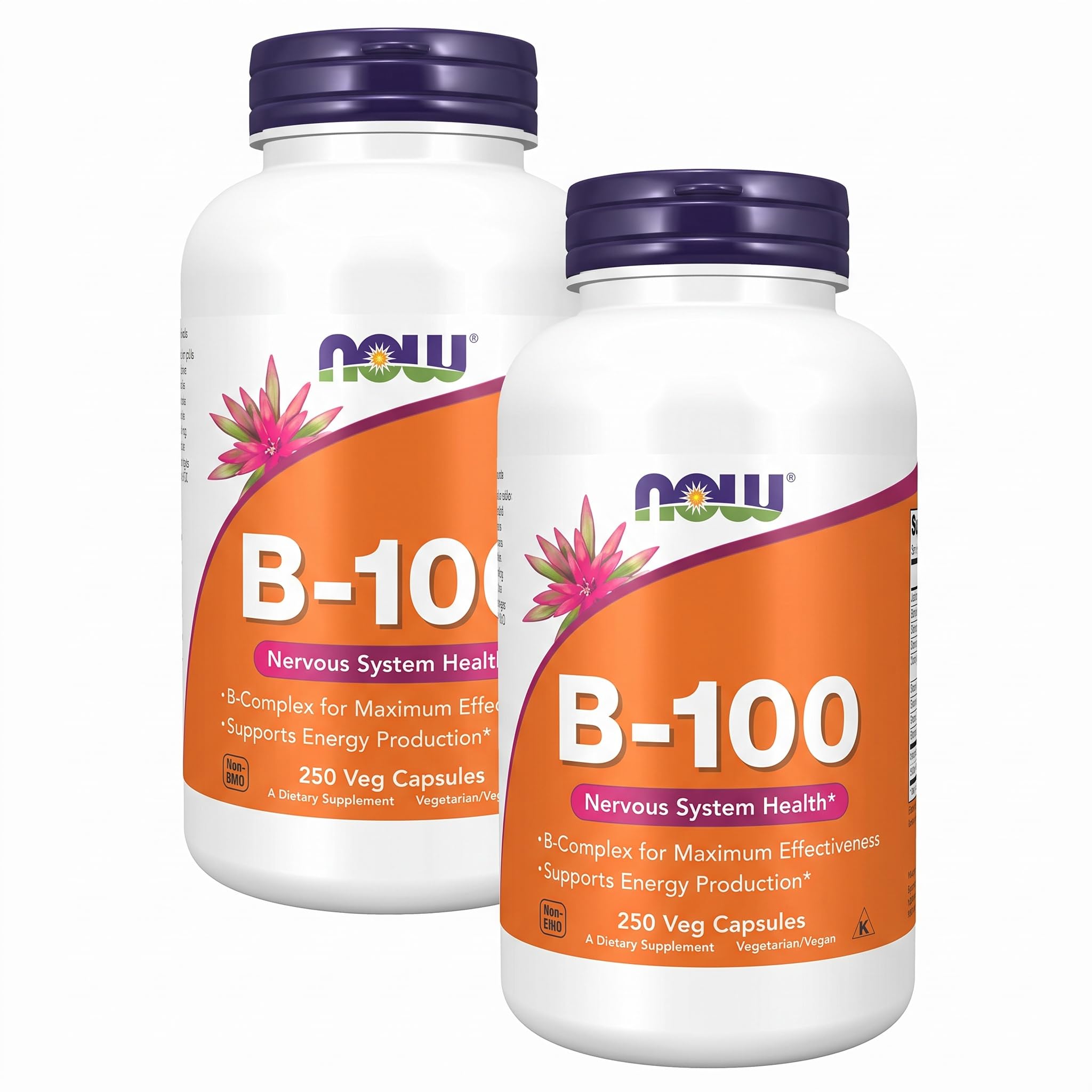 NOW Supplements, Vitamin B-100, Energy Production*, 250 Veg Caps — Amazon image 9