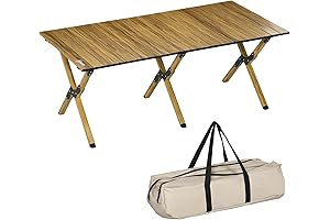 Outsunny Portable Foldable Low Table for Outdoor Adventures