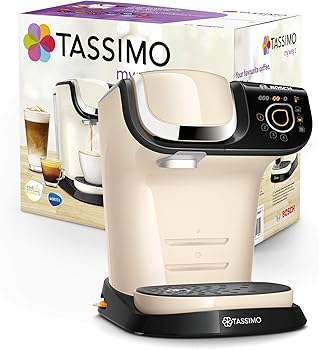 Tassimo My Way TAS6507 Cafetera de cápsulas Bosch, con filtro de agua, más de 70 bebidas, totalmente automática, fácil preparación, 1500 W, 1,3 litros, color crema2