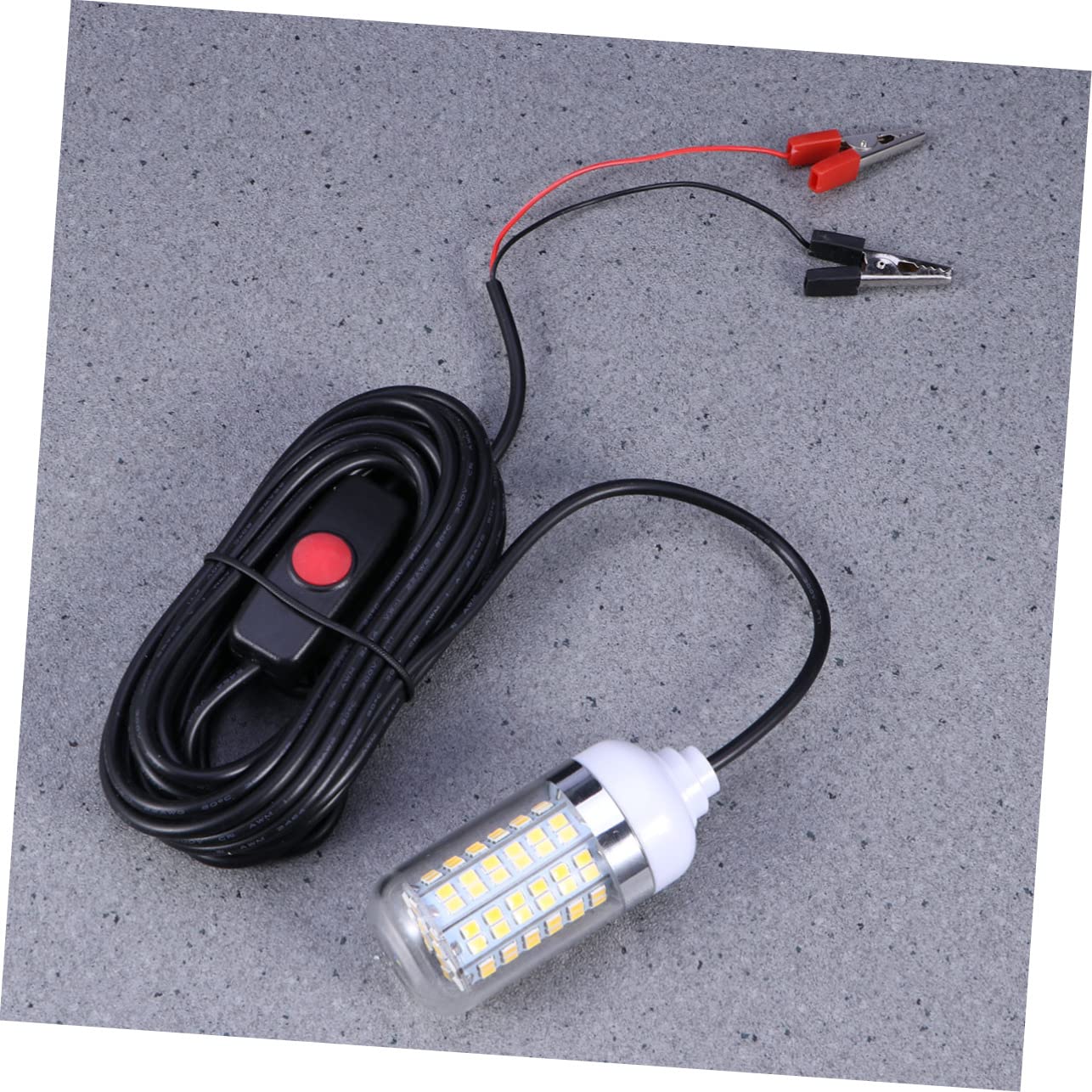 BESPORTBLE 2pezzi Lampada da Pesca Subacquea LED LEDs per Esche Attira Pesci e Gamberi per Barche e Kayak