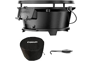 Round Cast Iron Charcoal Grill and Cover: A Versatile Outdoor Companion