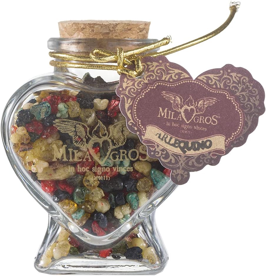 Milagros Resin Incense – Liturgical Blends (4.4 oz, Harlequin (Arlequino))