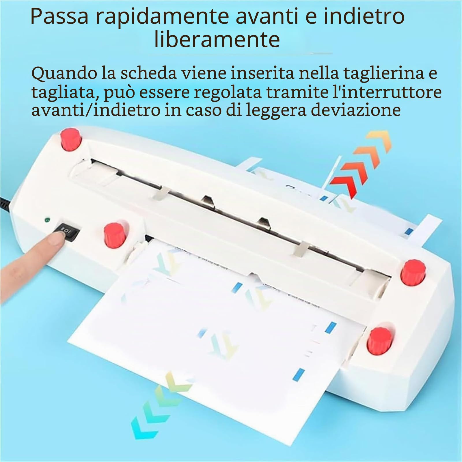 Generico Taglierina Elettrica per Biglietti da Visita, Tecnologia di Taglio A Induzione Automatica, Margini Regolabili da 1 A 18 Mm, capacità di Carta Pesante da 300 G