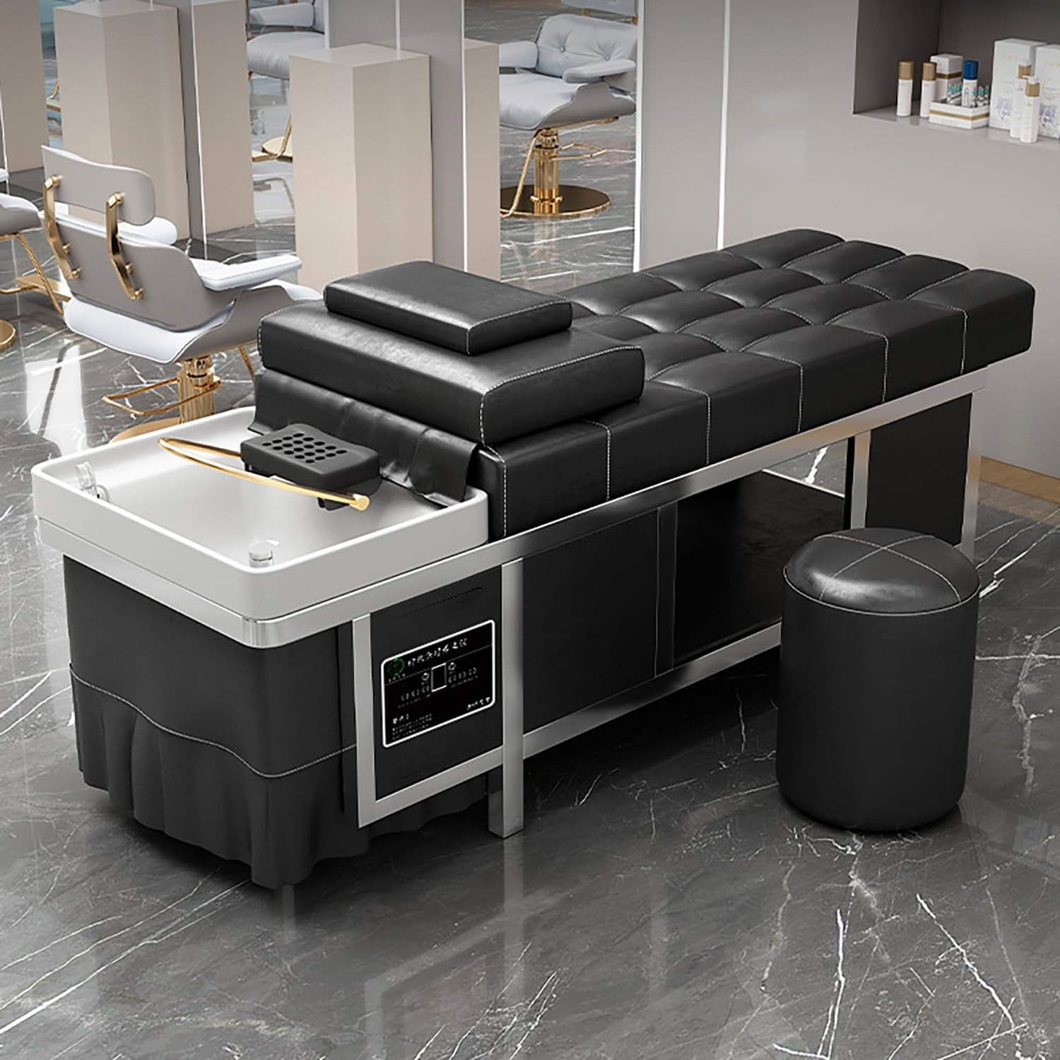 Unité de Lavage à Sec pour shampoing massant avec Circulation d'eau, équipement de Salon de Coiffure