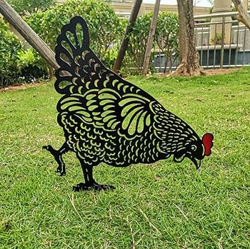 Amazon | DUOLEIMI ガーデンオーナメント 鶏 ガーデン置物 庭の