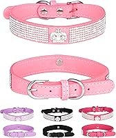 Vista 21 de Collar brillante para perros pequeños, medianos y grandes, collares de perro con diamantes de imitación para perras y machos, collares de cachorros