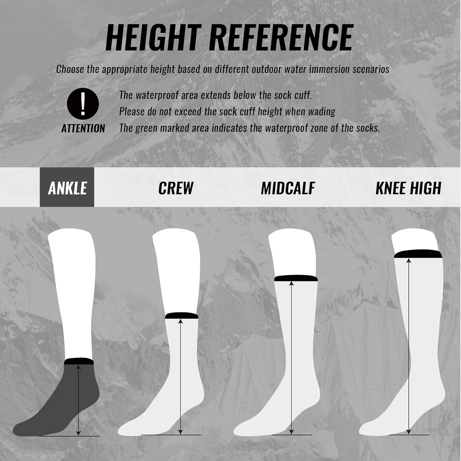 LEAKDRYWaterproofSocks,Breathable,Lightweight,Hiking,Running,Fishing,Unisex - Image 5