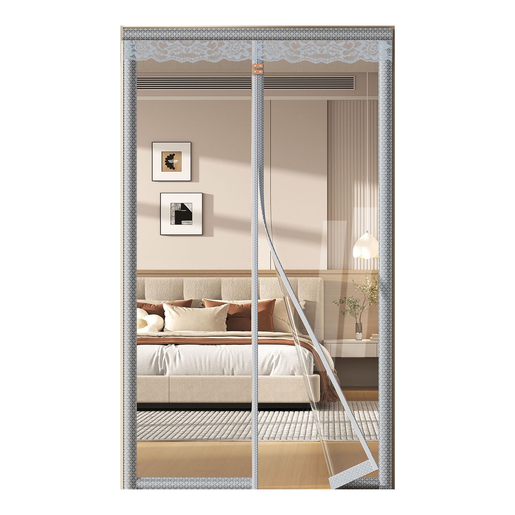 Rideau de porte thermique coupe-vent isolant pour préserver la chaleur de la maison