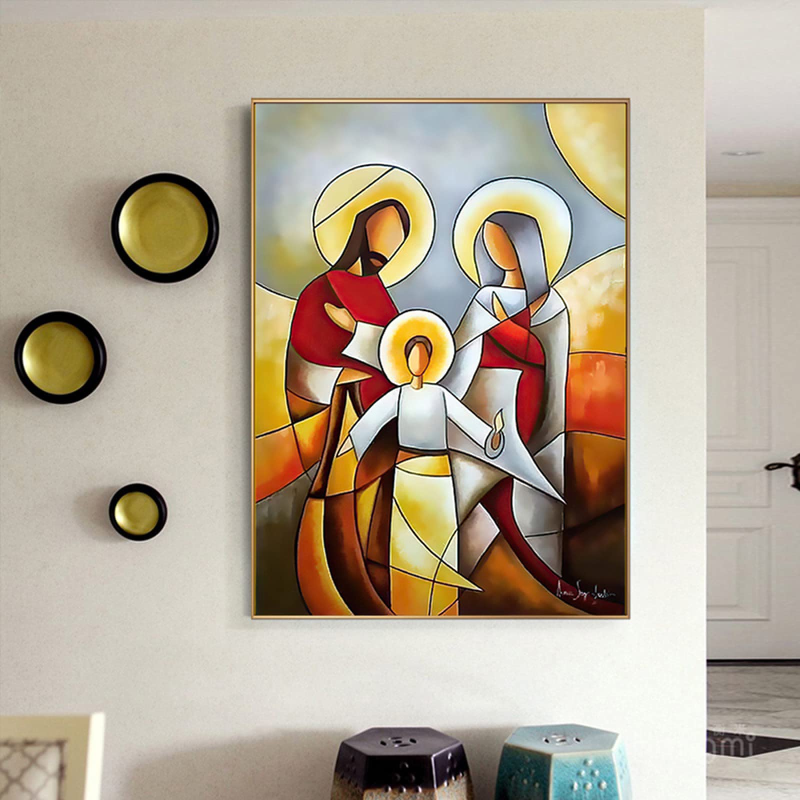Abstrakcyjna klasyczna słynna sztuka obraz na płótnie plakat i nadruk obraz ścienny do salonu dekoracja domu grafika mural 50 x 70 cm bez ramy