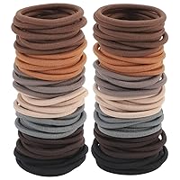 Vista 1 de 150 ligas elásticas para el cabello, bandas coloridas para cola de caballo de 0.157 pulgadas, banda elástica de 2 pulgadas de diámetro para cabello