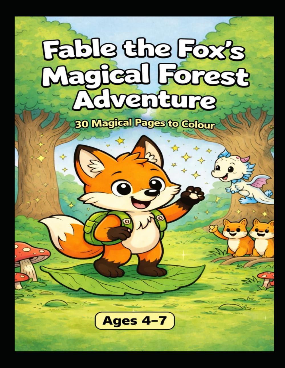 Fable the Fox's Magical Forest Adventure: 20 Magical Pages to Colour