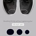 RupeeRise 12 Pcs Shoe Fix Patches, Self-Adhesive Shoe Repair Patch for Heel Liner Wear Repair, Velvet Cloth Anti Wear Patch for Sneakers, Formal Shoes gallery image